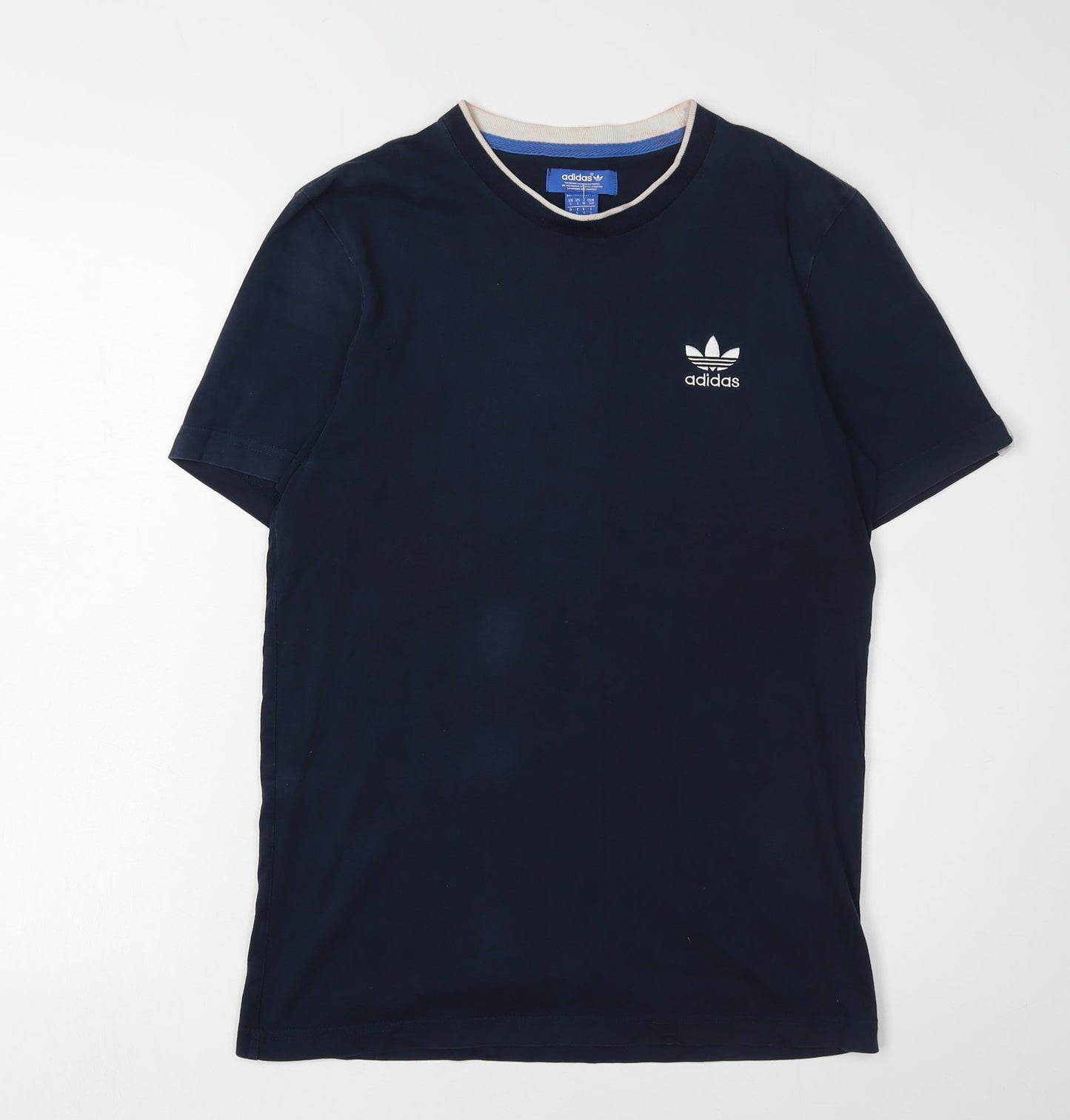 Adidas Men's Blue Crew Neck T-Shirt, Size S