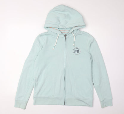 Womens UK Size S FatFace Blue Full Zip Hoodie