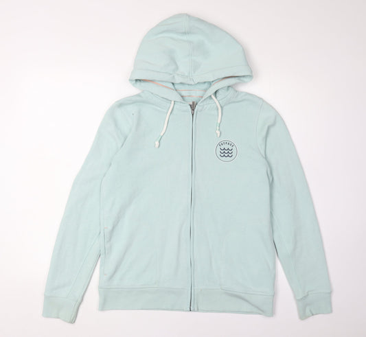 Womens UK Size S FatFace Blue Full Zip Hoodie