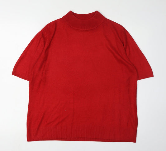 Womens UK Size M Alexara Red Pullover Jumper