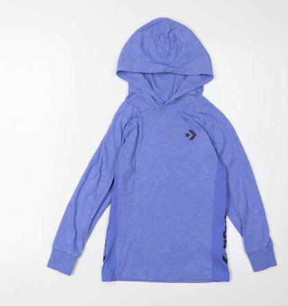 Converse Blue Girls Hoodie, 5-6 Years, Casual Lightweight