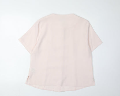 Honor Millburn Women's Pink Embroidered Blouse Size 16