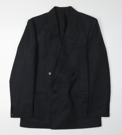 Mens UK Size 40 Centaur Regular Black Suit Jacket