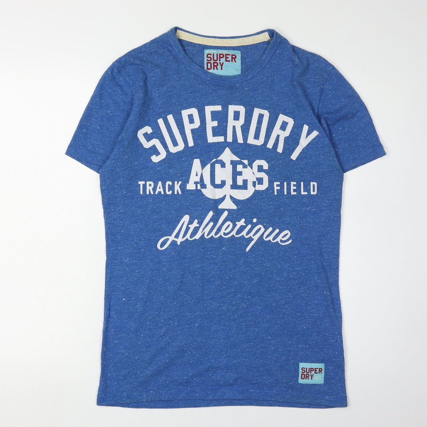 Superdry Men's Blue Athletic T-Shirt - Size S