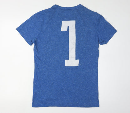 Superdry Men's Blue Athletic T-Shirt - Size S