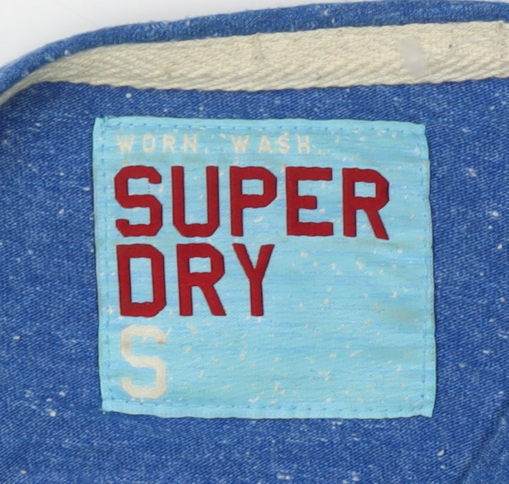Superdry Men's Blue Athletic T-Shirt - Size S