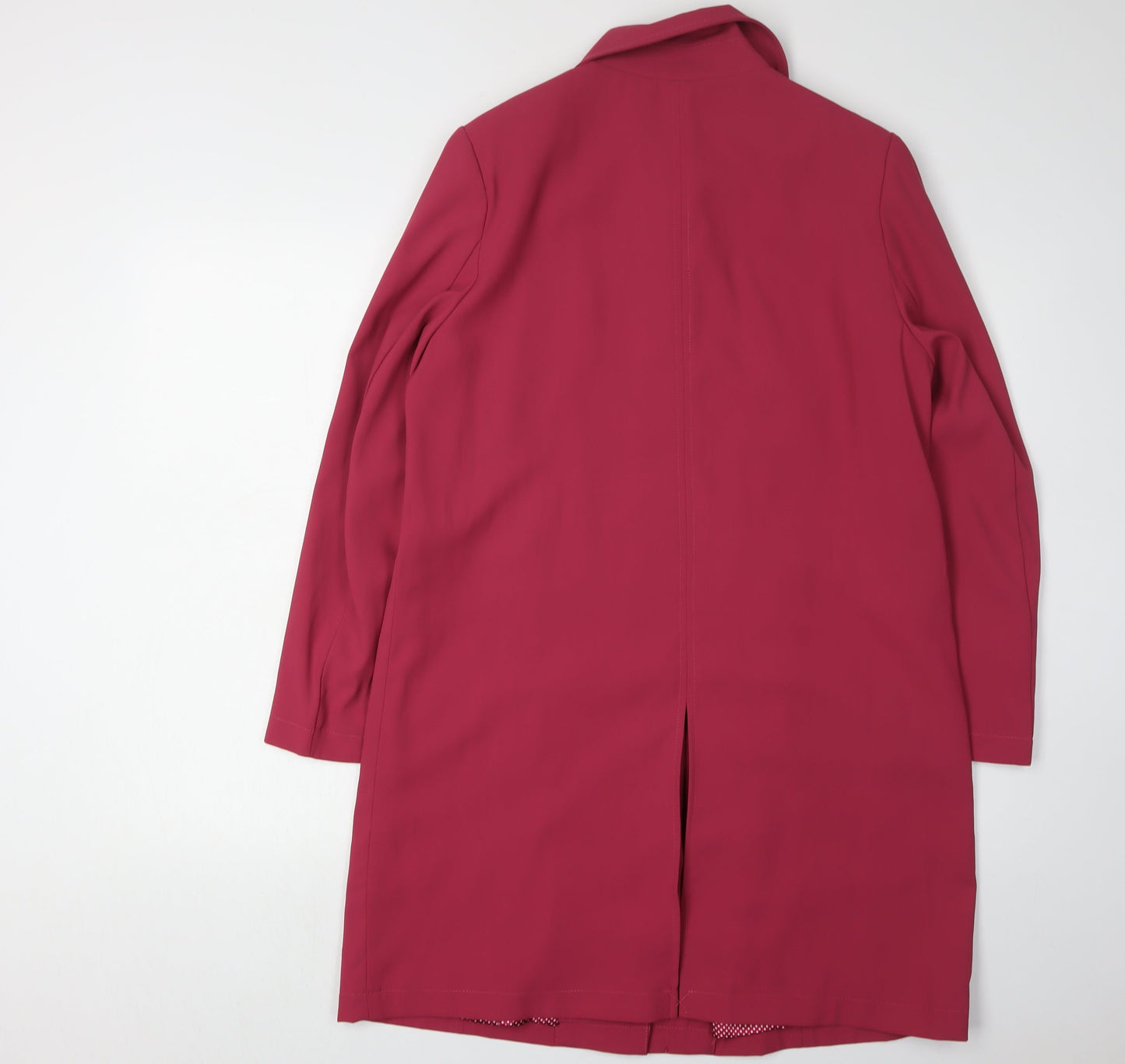 Womens UK Size 10 Eastex Red Overcoat