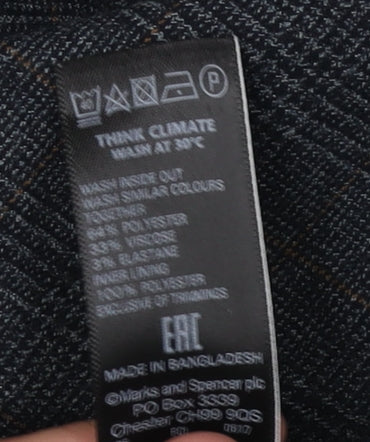 Marks and Spencer Women's Black A-Line Skirt, Size 12