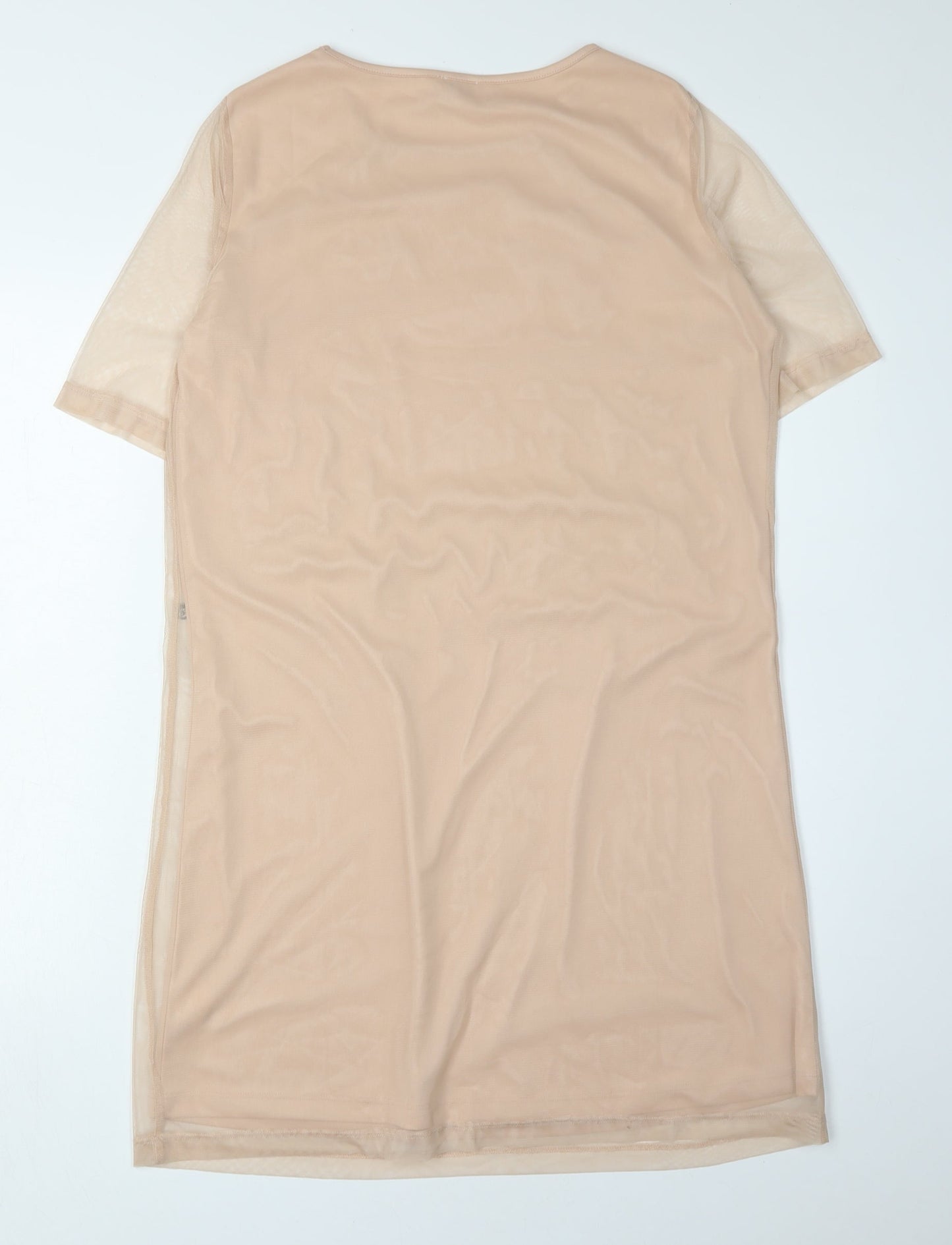 River Island Women's Beige Floral Shift Dress