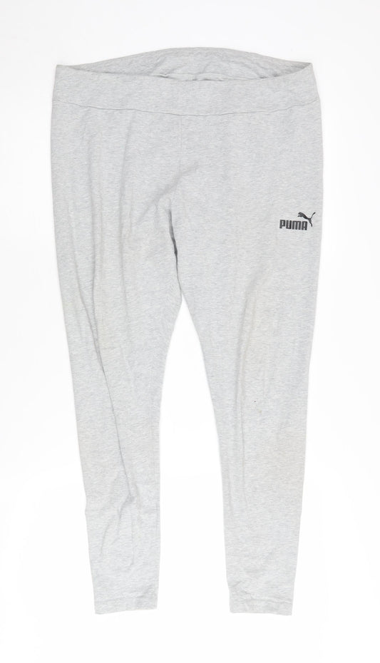Puma Women's Grey Leggings - Size 16