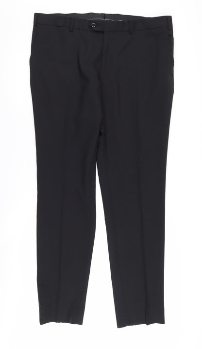 Massimo Dutti Men's Black Dress Pants Size 40