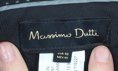 Massimo Dutti Men's Black Dress Pants Size 40