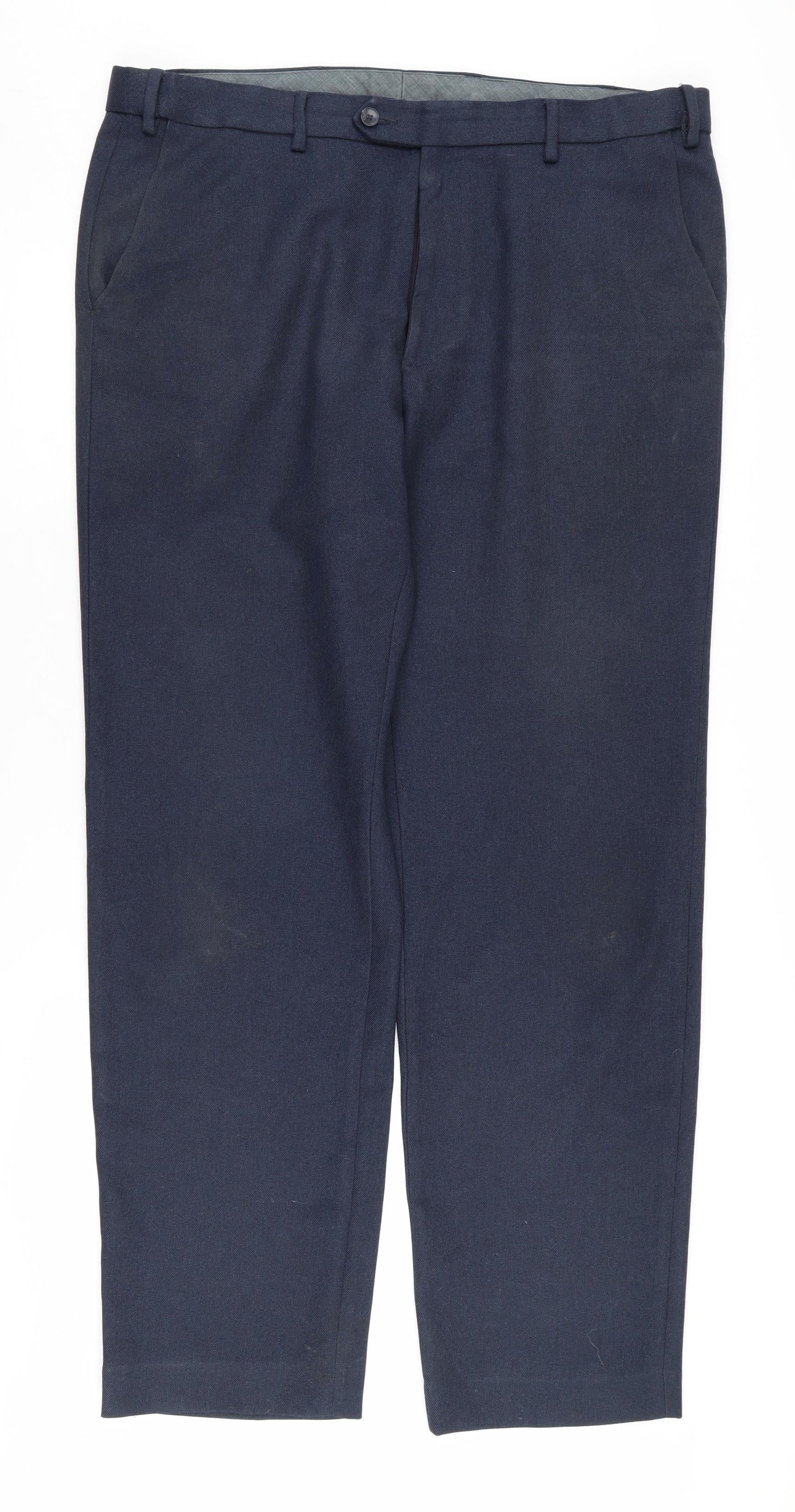 Marks and Spencer Men's Blue Dress Pants, Size 38