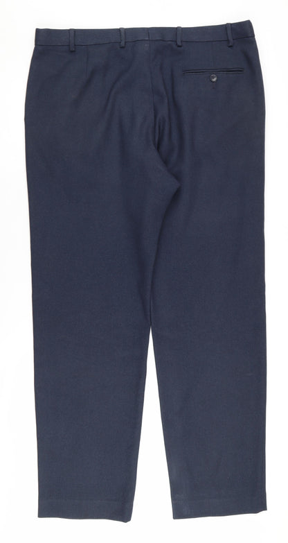 Marks and Spencer Men's Blue Dress Pants, Size 38
