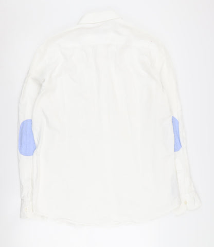 Massimo Dutti Men's White XL Button-Up Shirt
