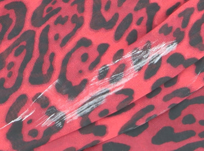 SOSANDAR Women's Red Animal Print Dress Size 20