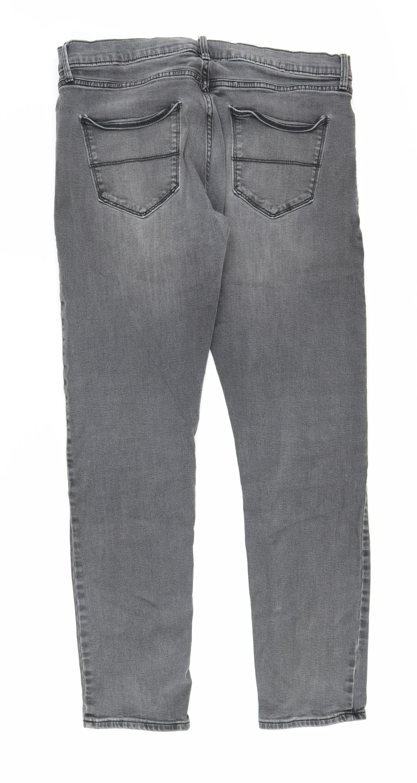 Marks and Spencer Men's Grey Slim Fit Jeans Size 36