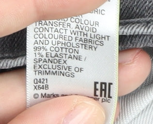 Marks and Spencer Men's Grey Slim Fit Jeans Size 36