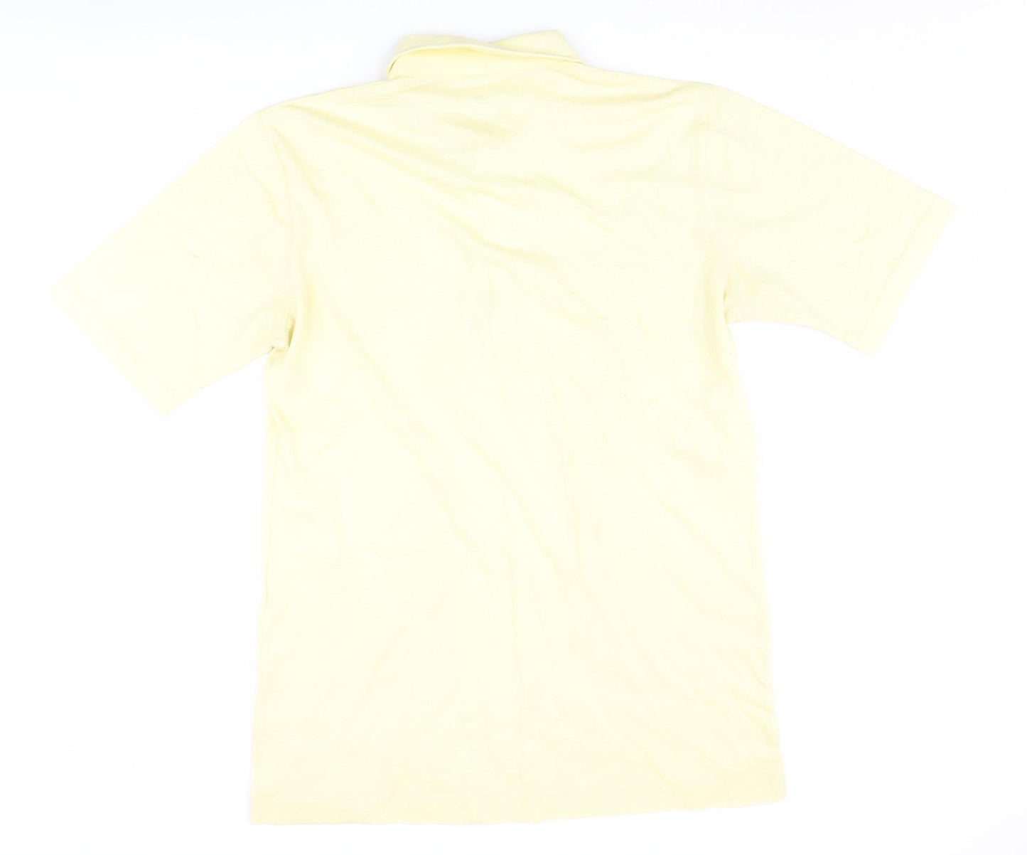 Allsport Men's Yellow Golf Polo, Size L, Cotton Blend
