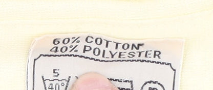 Allsport Men's Yellow Golf Polo, Size L, Cotton Blend