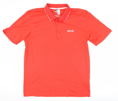 Regatta Men's Red Polo Shirt - Size L