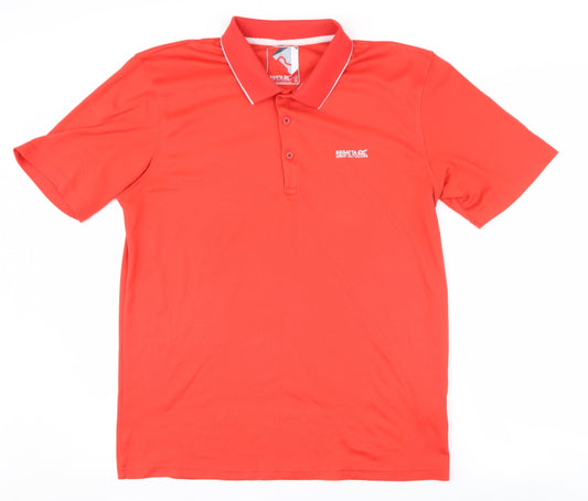 Regatta Men's Red Polo Shirt - Size L