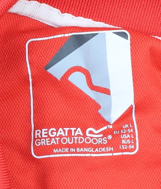 Regatta Men's Red Polo Shirt - Size L