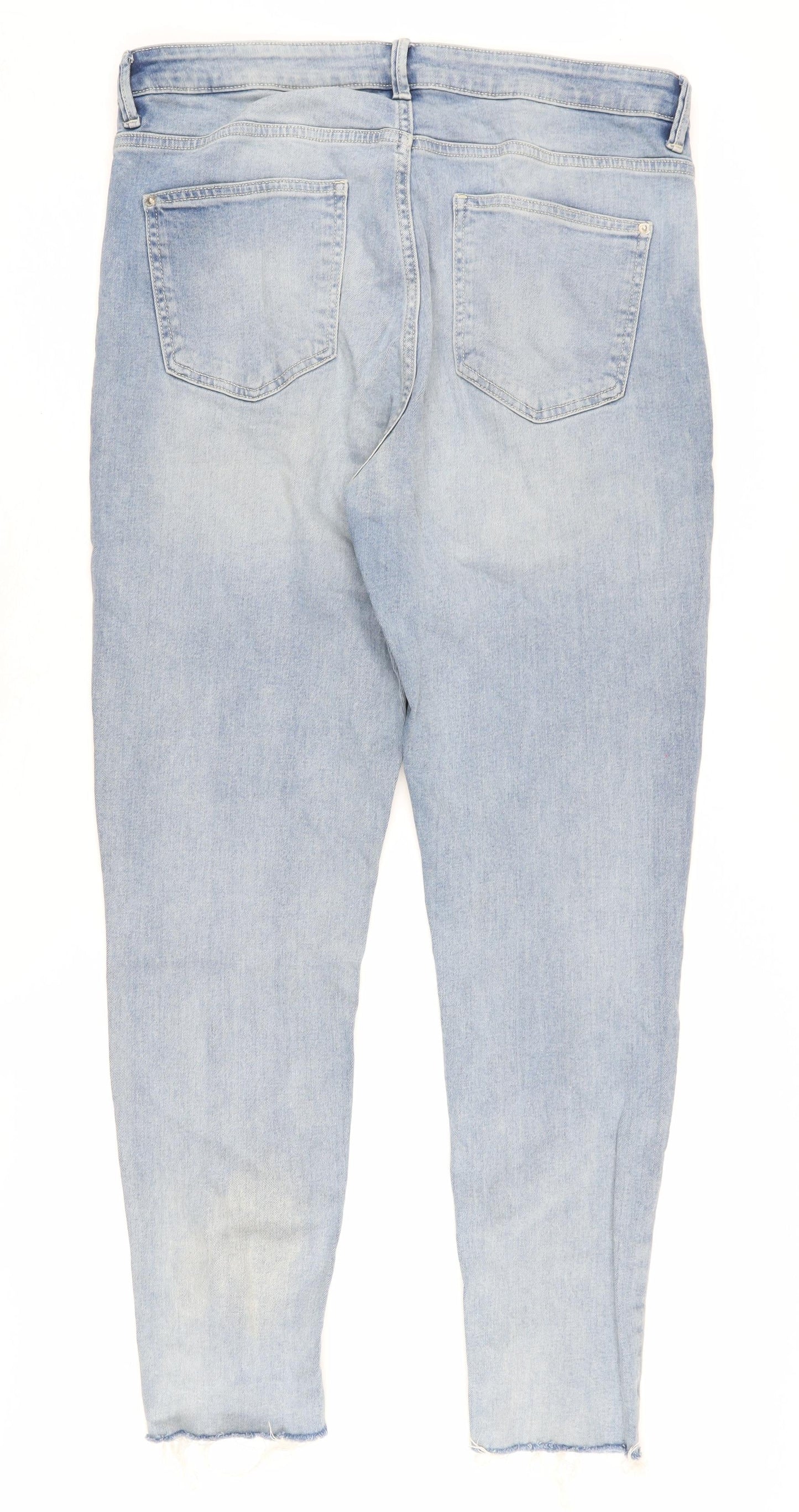 Womens UK Size 14 Marks and Spencer Slim Fit Skinny Blue Jeans