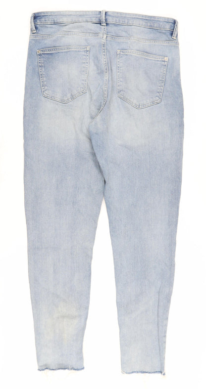 Womens UK Size 14 Marks and Spencer Slim Fit Skinny Blue Jeans