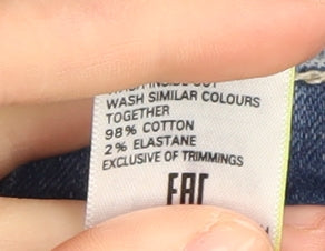 Womens UK Size 14 Marks and Spencer Slim Fit Skinny Blue Jeans