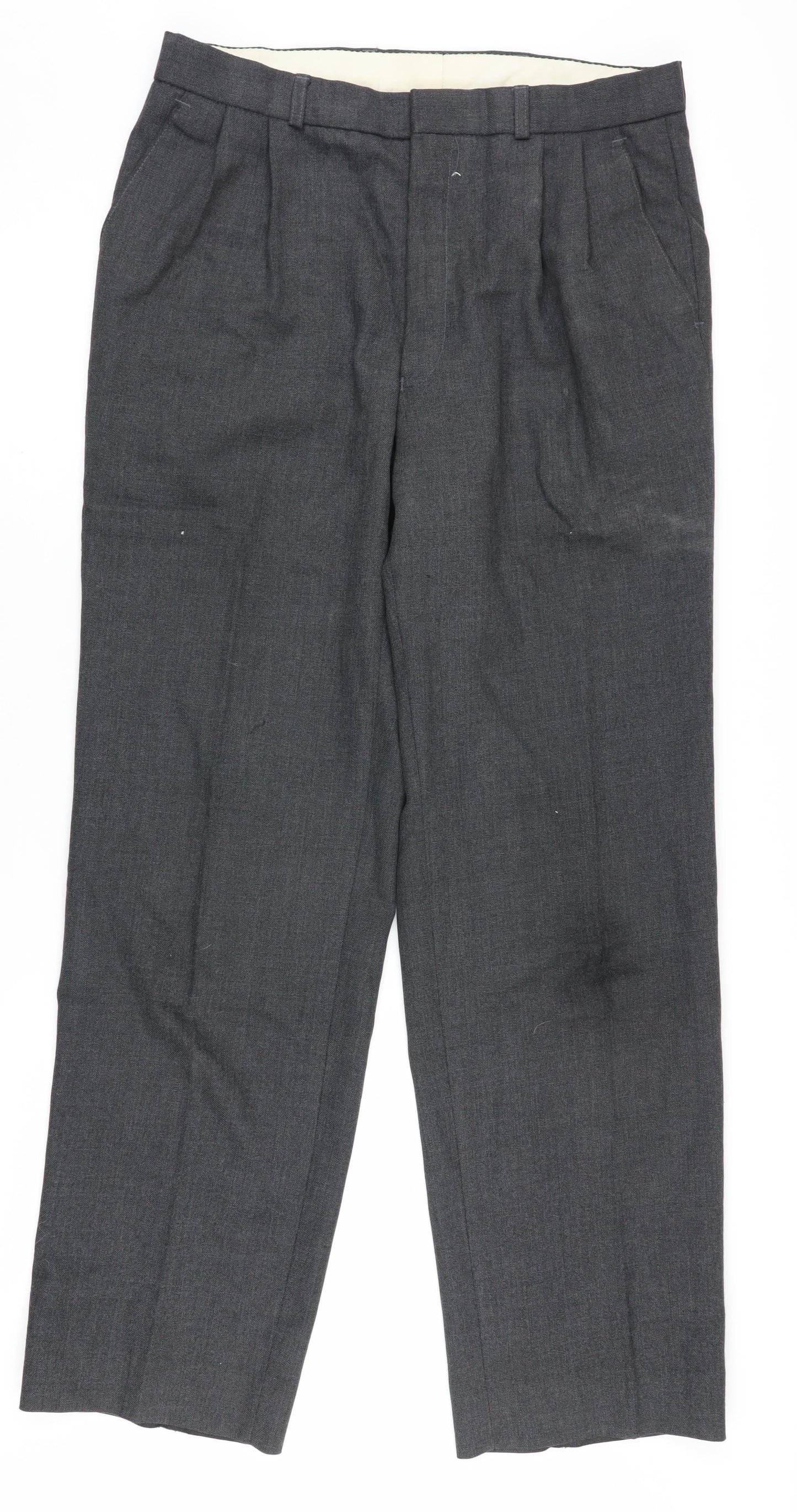 St Michael Men's Grey Dress Pants Size 32