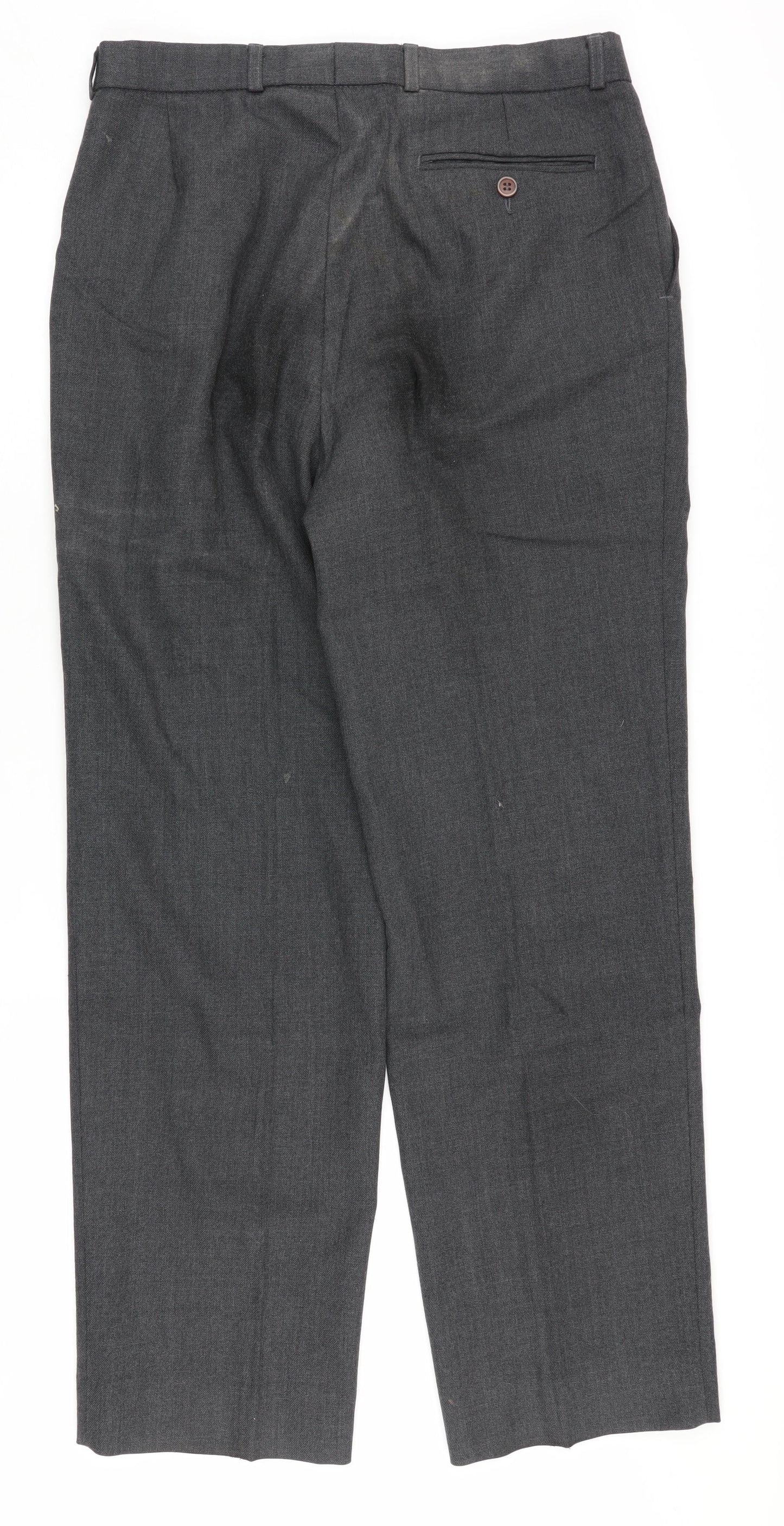 St Michael Men's Grey Dress Pants Size 32