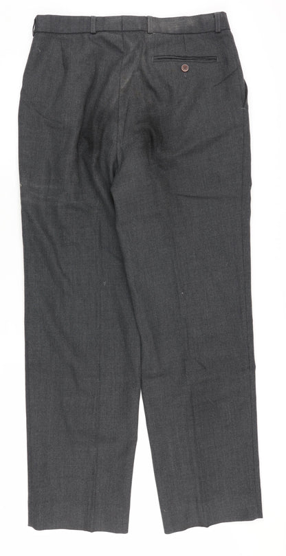 St Michael Men's Grey Dress Pants Size 32