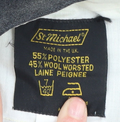 St Michael Men's Grey Dress Pants Size 32