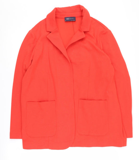 Marks and Spencer Women's Red Blazer Size 20