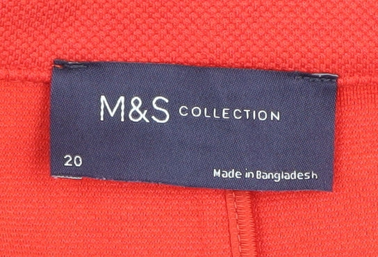 Marks and Spencer Women's Red Blazer Size 20