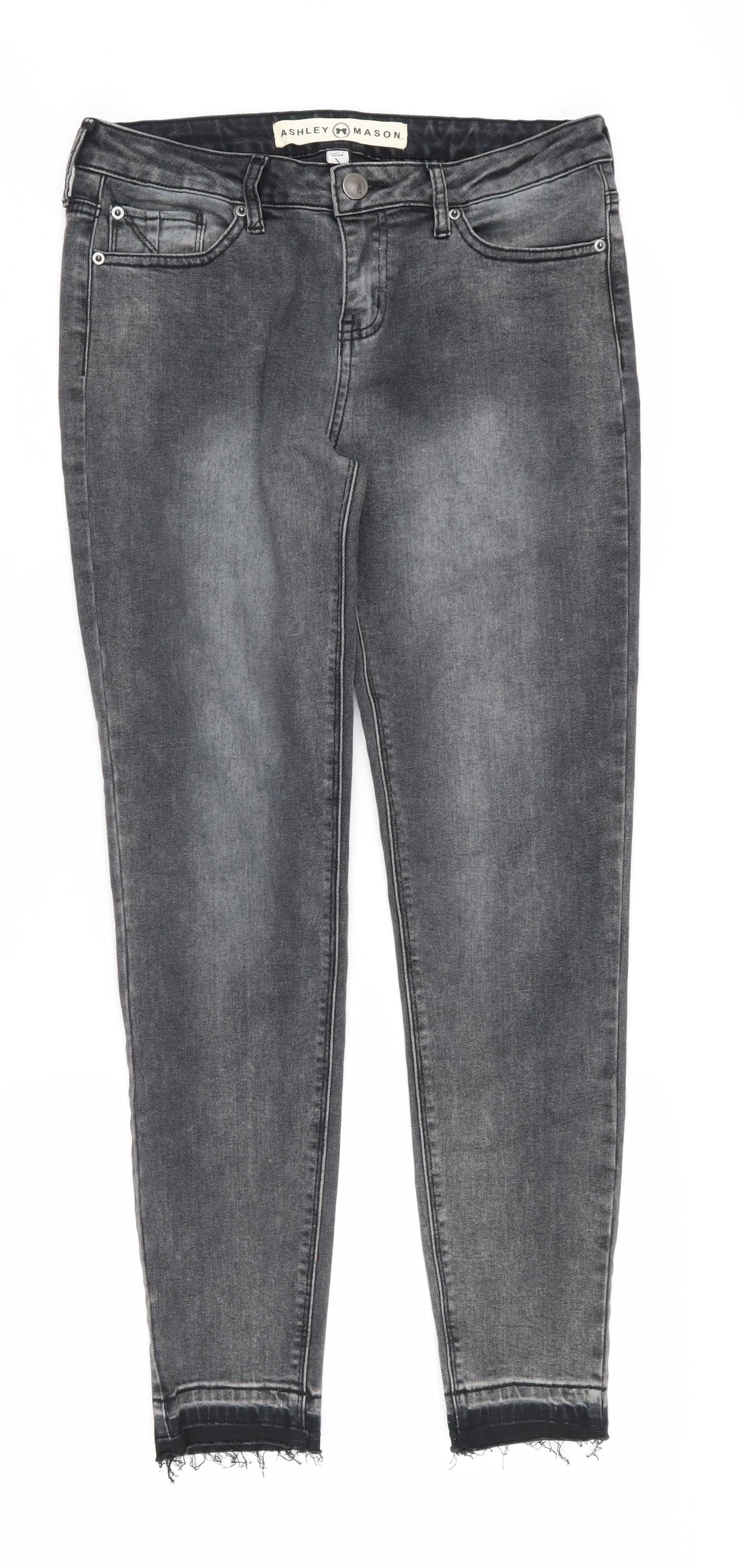 Ashley Mason Women's Black Skinny Jeans, Size 9 Slim