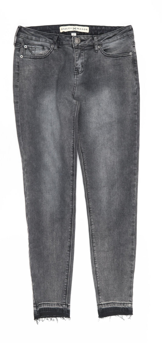 Ashley Mason Women's Black Skinny Jeans, Size 9 Slim