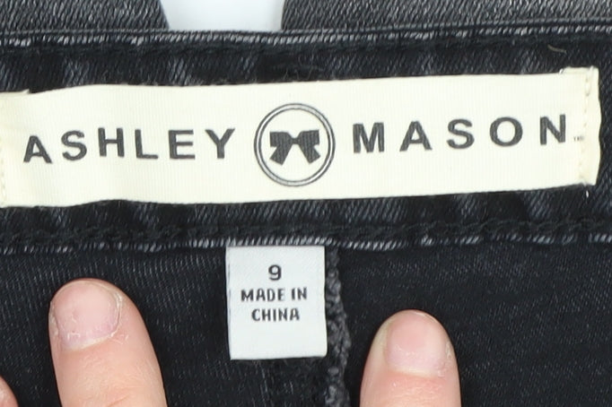 Ashley Mason Women's Black Skinny Jeans, Size 9 Slim