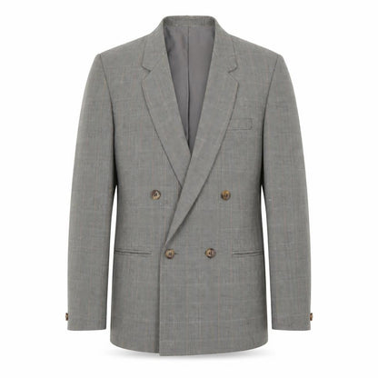 Coaster Classics Grey Double-Breasted Men's Blazer 34