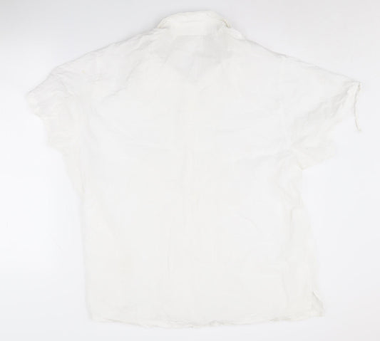 Ann Harvey Women’s Plus Size White Button-Up Shirt