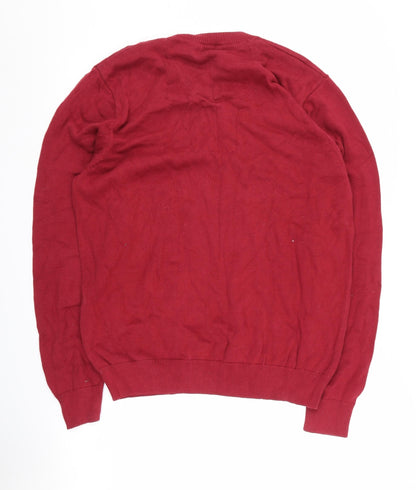 Marks and Spencer Men's L Red Pullover Jumper