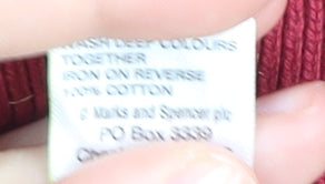 Marks and Spencer Men's L Red Pullover Jumper