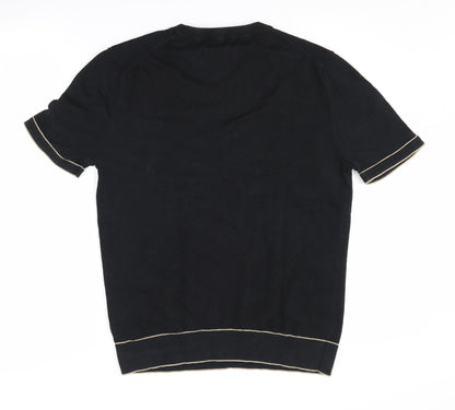 Unisex Adults UK Size M Marks and Spencer Black Pullover Jumper