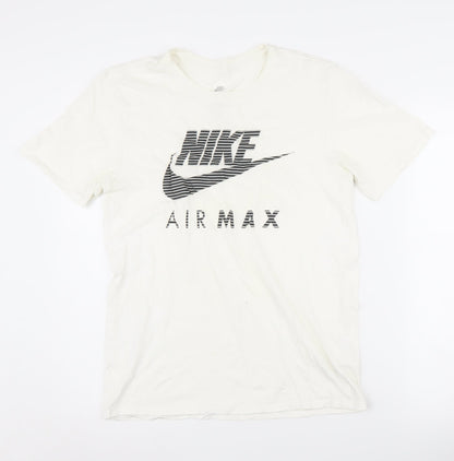 Nike Men’s White Air Max Graphic T-Shirt - Medium