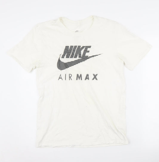 Nike Men’s White Air Max Graphic T-Shirt - Medium