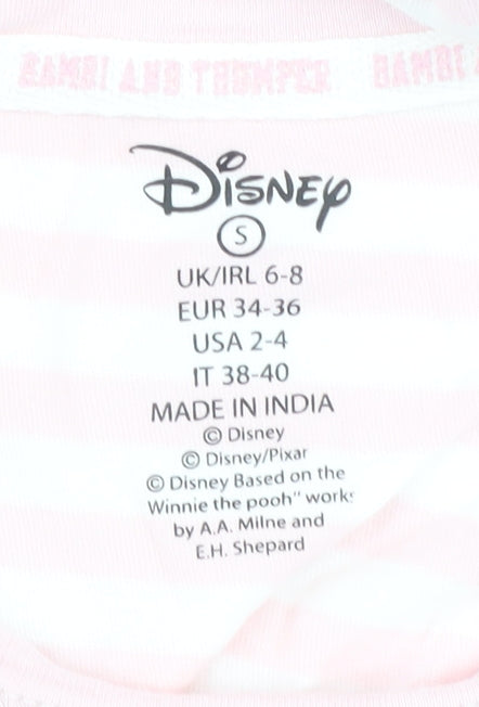 Disney Pink Striped Nightshirt S Women’s Sleepwear