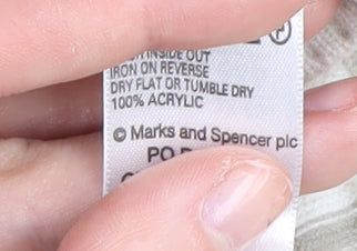 Marks and Spencer Men's Beige Striped Pullover Jumper M