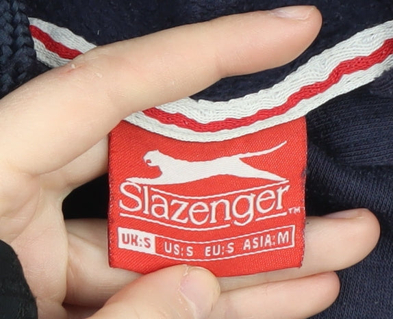 Mens UK Size M Slazenger Blue Pullover Hoodie