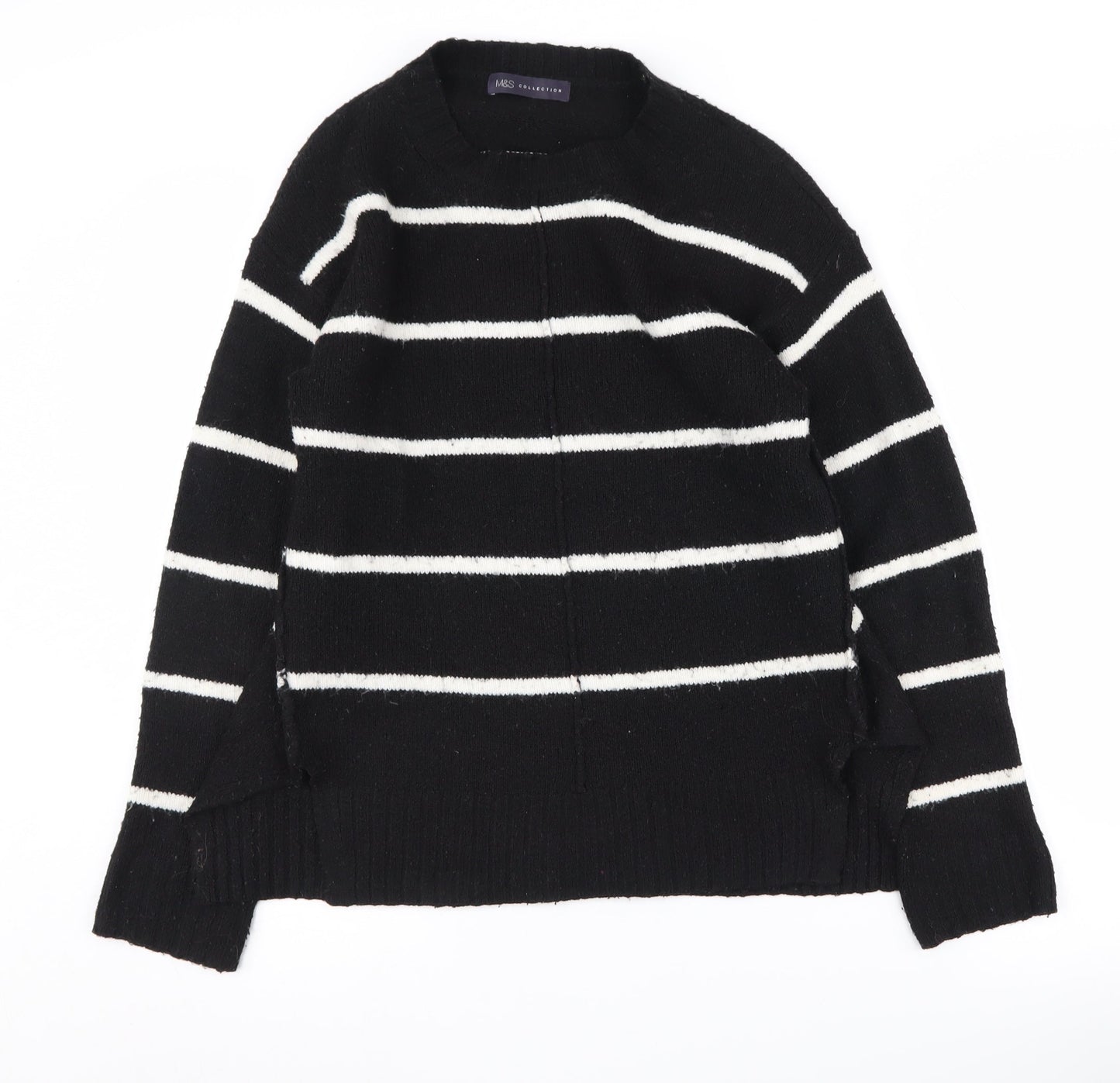 Womens UK Size S Marks and Spencer Black Pullover Jumper